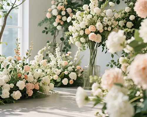 Hvad er de specielle træk ved at dekorere et rum med kunstige blomster