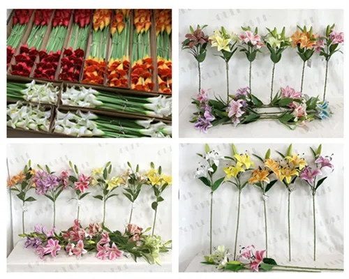 Kunstige liljearrangementer for moderne hjem - Elegant faux liljedekorideer