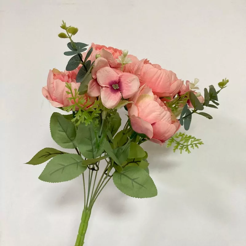 9 gafler falske peony bouque