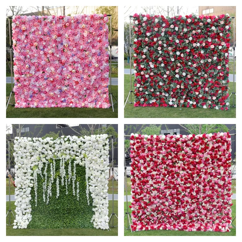 Kunstig blomstervæg