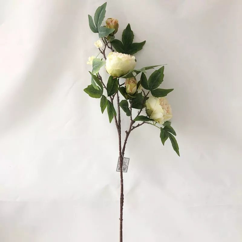 Kunstig peony silkeblomster