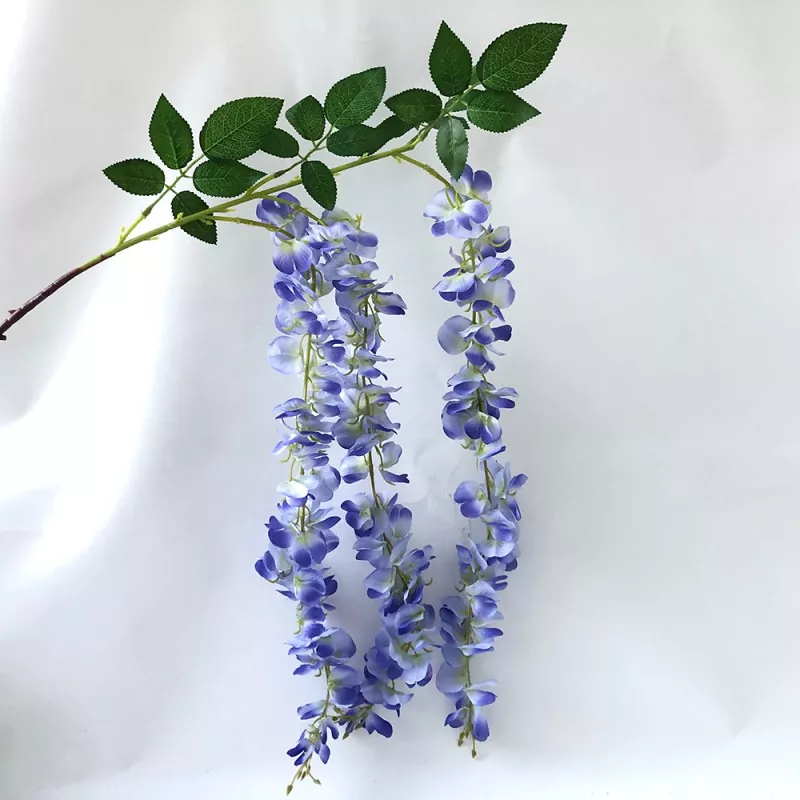 Kunstig Wisteria Vine Silk Flowers
