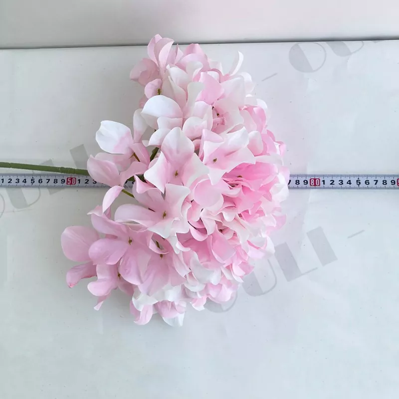 Store hydrangea faux blomster