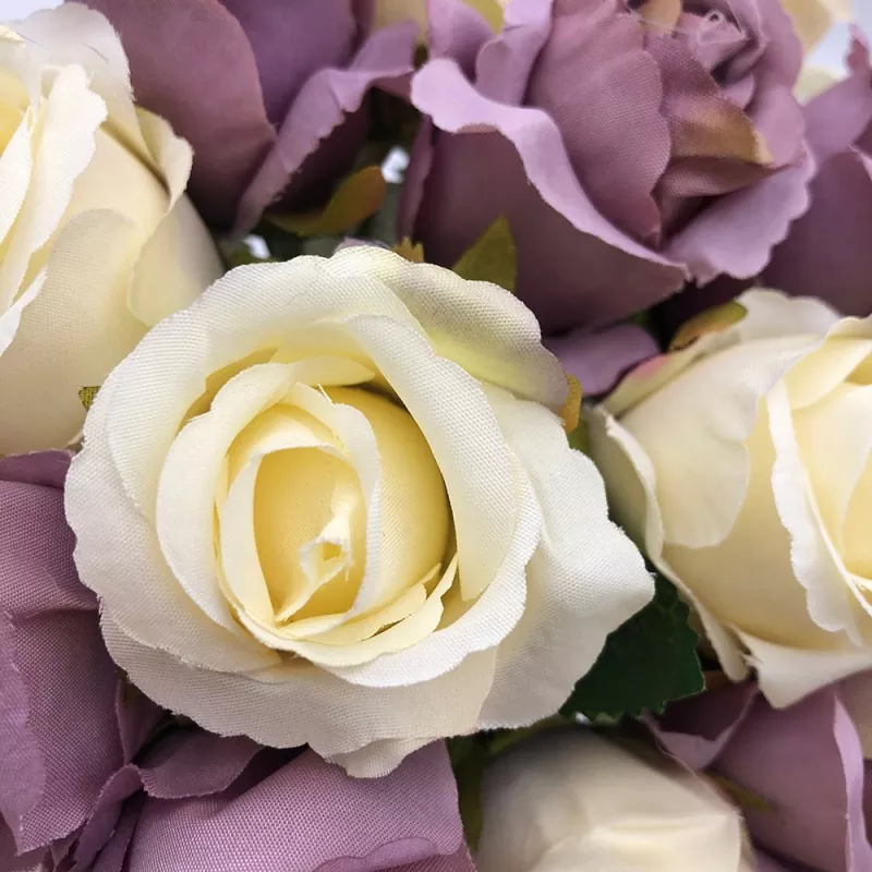 custom silk rose wedding bouquet from Guangzhou factory