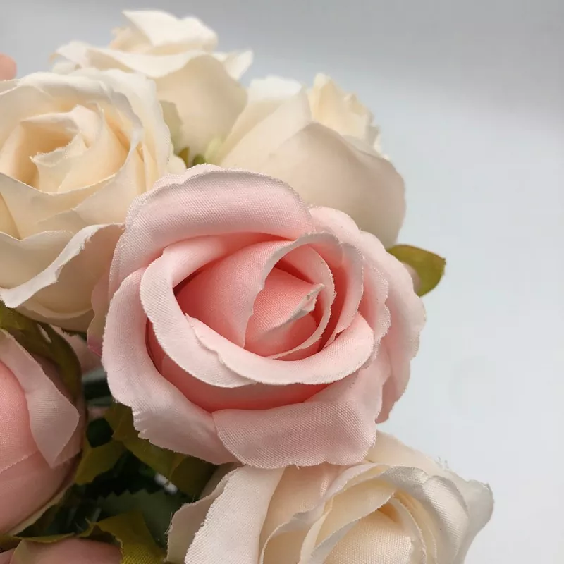 realistic red artificial rose bouquet for wedding ceremony