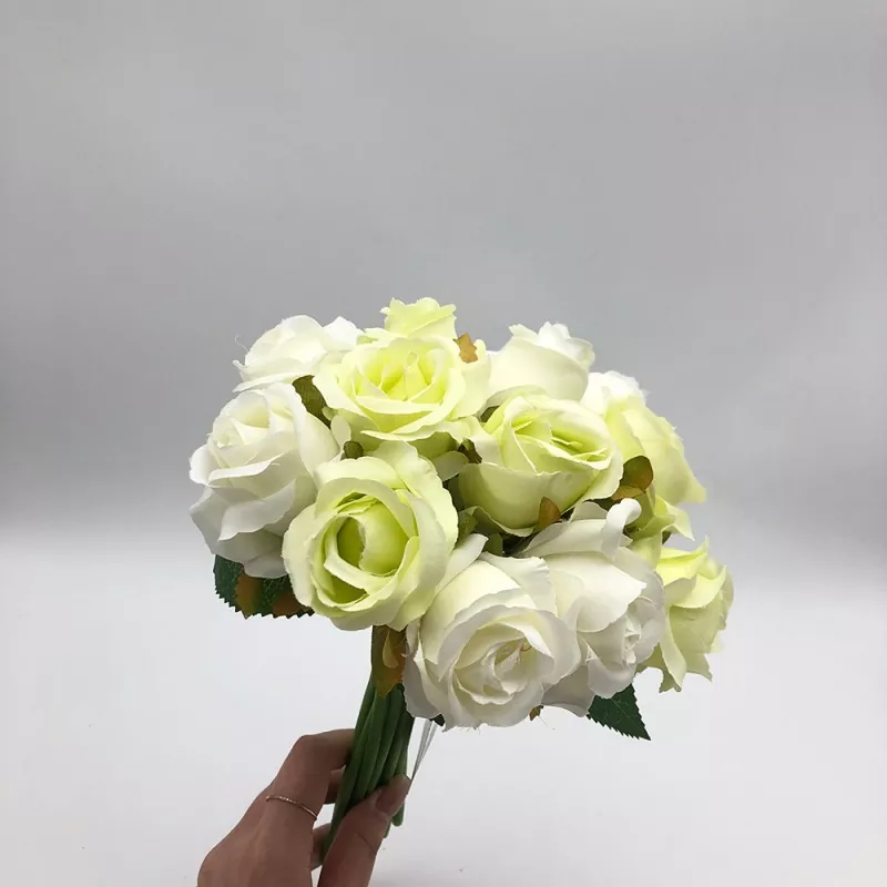 blush pink silk rose bridal bouquet from China supplier