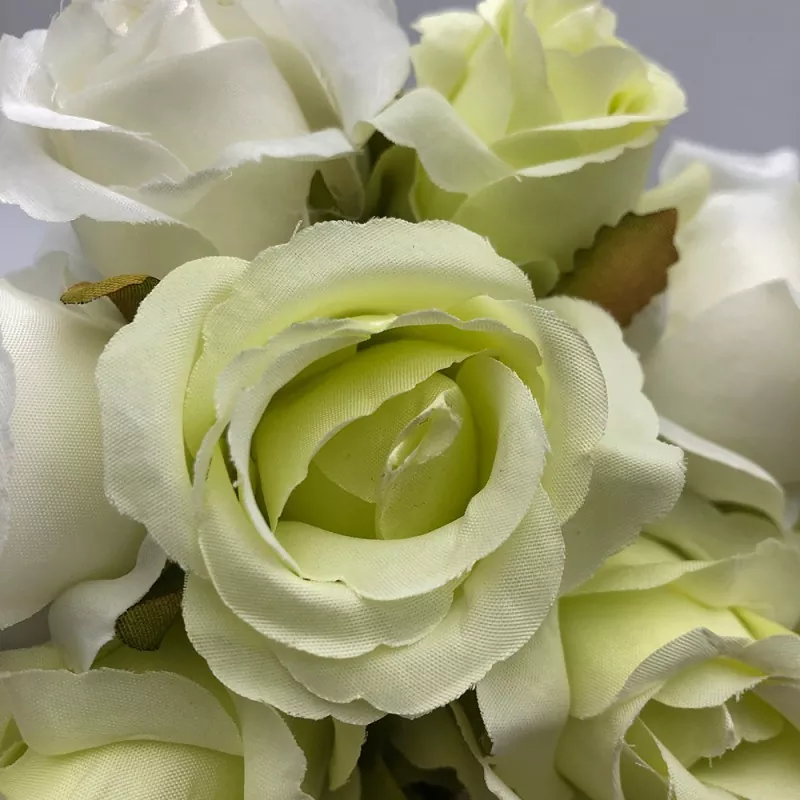 rose silk flower with vibrant coloring