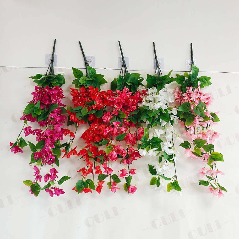 Silke bougainvillea væg hængende