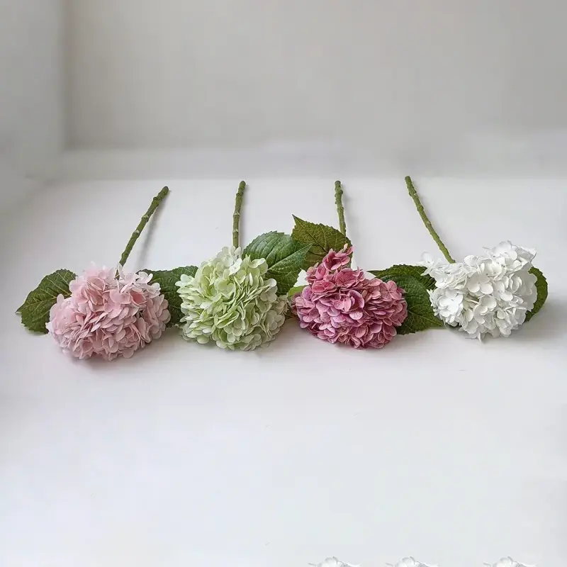 Enkelt stamme Real Touch Artificial Hydrangeas