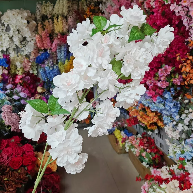 Hvid kirsebærblomster kunstige blomster
